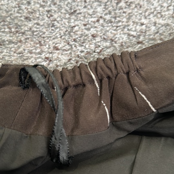 Jones New York brown beige slik pants suits size 16w - Picture 14 of 15